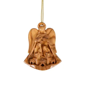 Produktbild des Artikels Baumanhänger Olivenholz "Engel/Krippe" ()