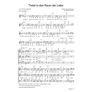 Produktbild des Artikels Tretet in den Raum der Liebe (Noten - Download)