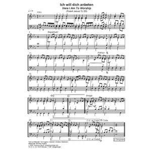 Produktbild des Artikels Ich will dich anbeten (Noten - Download)