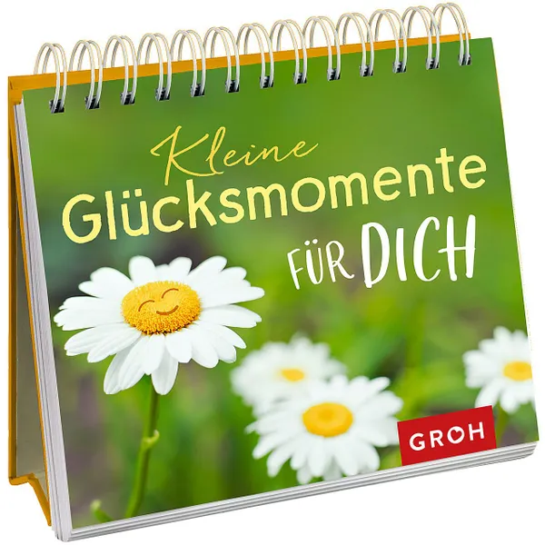 Produktbild des Artikels Kleine Glücksmomente für dich - Aufstellbuch (Buch - Spiralbindung)