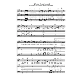 Produktbild des Artikels Wer zu Jesus kommt (Noten - Download)