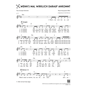 Produktbild des Artikels Wenn's mal wirklich darauf ankommt (einstimmig) (Noten - Download)