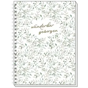 Produktbild des Artikels Memo Block A6: wunderbar geborgen (Gold-Edition) (Schreibwaren - Spiralbindung)