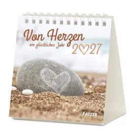 Produktbild des Artikels Von Herzen ein glückliches Jahr 2027 - Tischkalender (Kalender - Spiralbindung)