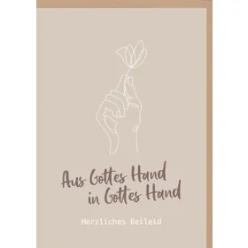 Produktbild des Artikels Faltkarte "Gottes Hand" - Trauer (Schreibwaren)