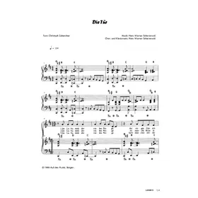 Produktbild des Artikels Die Tür (Noten - Download)