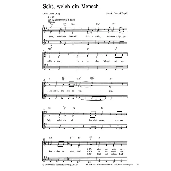 Produktbild des Artikels Seht, welch ein Mensch (Noten - Download)