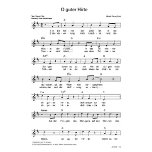 Produktbild des Artikels O guter Hirte (Noten - Download)