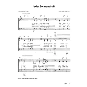 Produktbild des Artikels Jeder Sonnenstrahl (Noten - Download)
