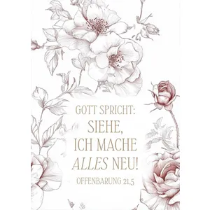 Produktbild des Artikels Jahreslosung 2026 - Poster A3 "Rosen" ()