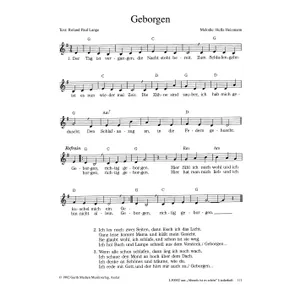 Produktbild des Artikels Geborgen (Noten - Download)