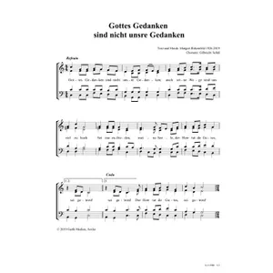 Produktbild des Artikels Gottes Gedanken sind nicht unsre Gedanken (Noten - Download)