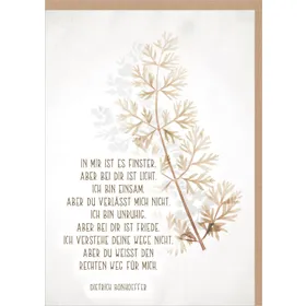 Produktbild des Artikels Faltkarte "Bei dir ist Frieden" (Schreibwaren)