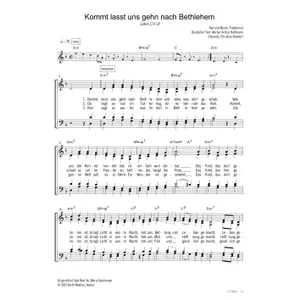 Produktbild des Artikels Kommt, lasst uns gehn nach Bethlehem (Noten - Download)