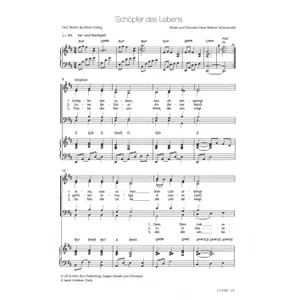 Produktbild des Artikels Schöpfer des Lebens (Noten - Download)