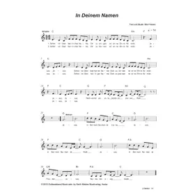 Produktbild des Artikels In deinem Namen (Noten - Download)