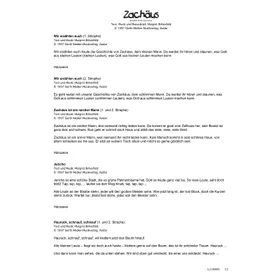 Produktbild des Artikels Zachäus (Liedtexte) (Noten - Download)