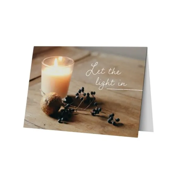 Produktbild des Artikels Faltkarte - Let the light in (Schreibwaren)