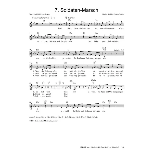 Produktbild des Artikels Soldaten-Marsch (Noten - Download)