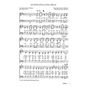 Produktbild des Artikels Ich will den Herren loben (Noten - Download)