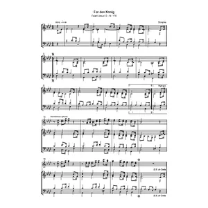 Produktbild des Artikels Für den König (Noten - Download)