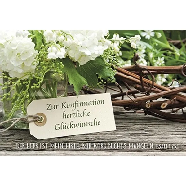 Produktbild des Artikels Faltkarte: Zur Konfirmation herzliche Glückwünsche (Schreibwaren)