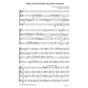 Produktbild des Artikels Wenn die Herrlichkeit des Herrn erscheint (Noten - Download)