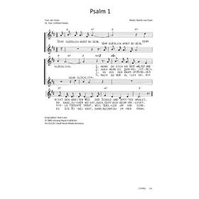 Produktbild des Artikels Psalm 1 (Noten - Download)