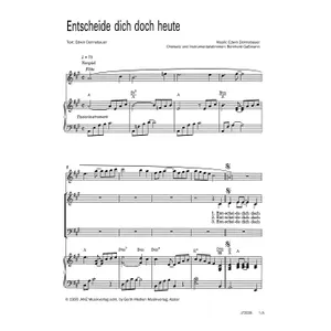 Produktbild des Artikels Entscheide dich doch heute (Noten - Download)