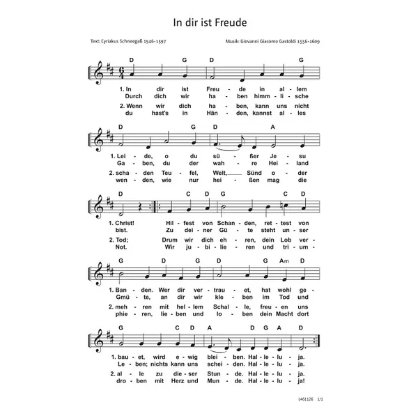 Produktbild des Artikels In dir ist Freude (Noten - Download)