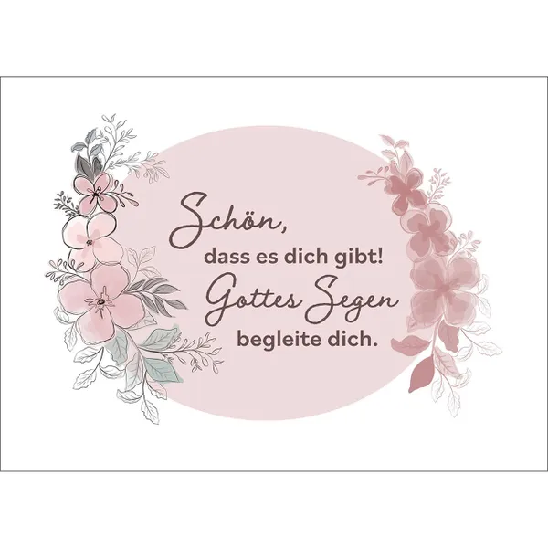 Produktbild des Artikels Fensterbild-Postkarten: Schön, dass es dich gibt! ..., 4 Stück (Schreibwaren)