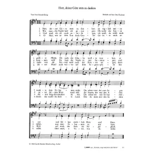 Produktbild des Artikels Herr, deiner Güte stets zu danken (Noten - Download)