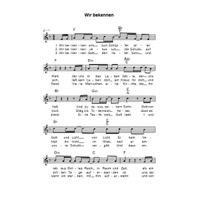 Produktbild des Artikels Wir bekennen (Noten - Download)