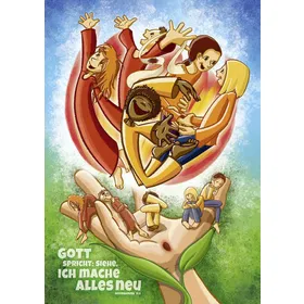 Produktbild des Artikels Jahreslosung 2026 - Kunstblatt A3 Kindermotiv ()