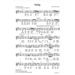Produktbild des Artikels Heilig (Noten - Download)