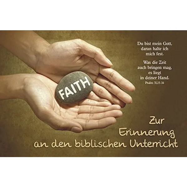 Produktbild des Artikels Faltkarte: Du bist mein Gott - Biblischer Unterricht (Schreibwaren)