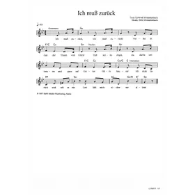 Produktbild des Artikels Ich muss zurück (Noten - Download)
