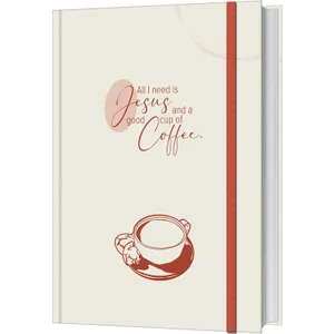 Produktbild des Artikels Notizbuch "Coffee and Jesus" - hell (Schreibwaren - Gebunden)