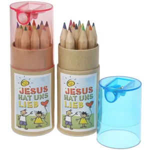 Produktbild des Artikels Stifte Box "Jesus hat uns lieb" - blau (Schreibwaren)