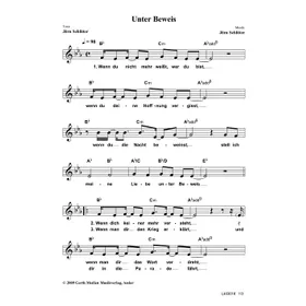 Produktbild des Artikels Unter Beweis (Noten - Download)