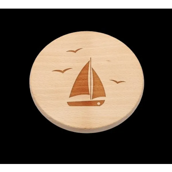 Produktbild des Artikels Gläserabdeckung "Segelboot" ()