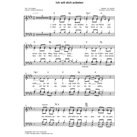 Produktbild des Artikels Ich will dich anbeten (Noten - Download)