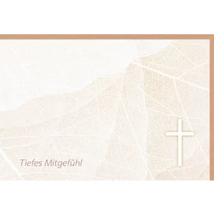 Produktbild des Artikels Faltkarte "Tiefes Mitgefühl" (Schreibwaren)