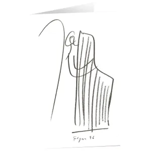 Produktbild des Artikels Kunstkarten "Bote mit Harfe" 5 Stk. (Schreibwaren)