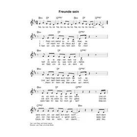 Produktbild des Artikels Freunde sein (Noten - Download)