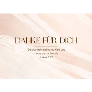 Produktbild des Artikels Postkarte "Danke für Dich" (Schreibwaren)