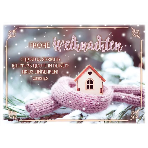 Produktbild des Artikels Faltkarte "Hütte" (Schreibwaren)