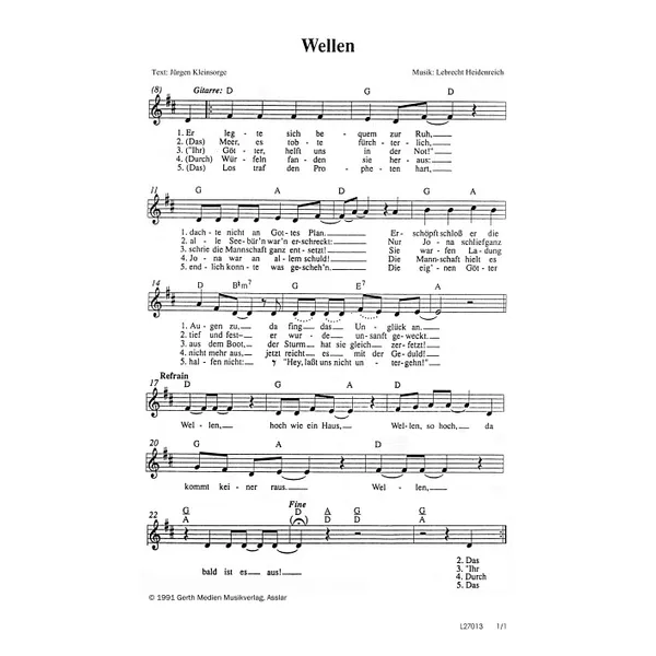 Produktbild des Artikels Wellen (Noten - Download)