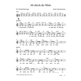 Produktbild des Artikels Ab durch die Mitte (Noten - Download)