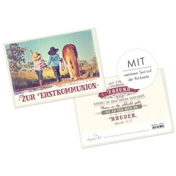 Produktbild des Artikels Faltkarte - Zur Erstkommunion (Schreibwaren)